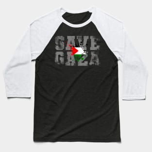 Save Gaza Palestine Flag Baseball T-Shirt